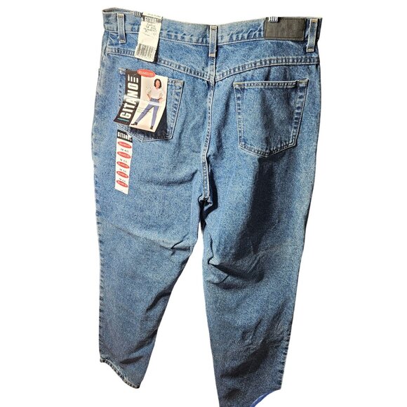Gitano Relaxed Fit Womens Jeans Size 18 Avg Natural Waist Tapered Leg Blue Denim - Picture 3 of 8